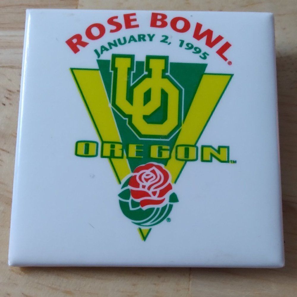 Vintage Oregon Ducks Rose Bowl 1995 Pinback